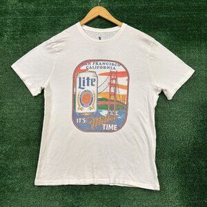 It's Miller Time! San Francisco Golden Gate Bridge T-shirt size large